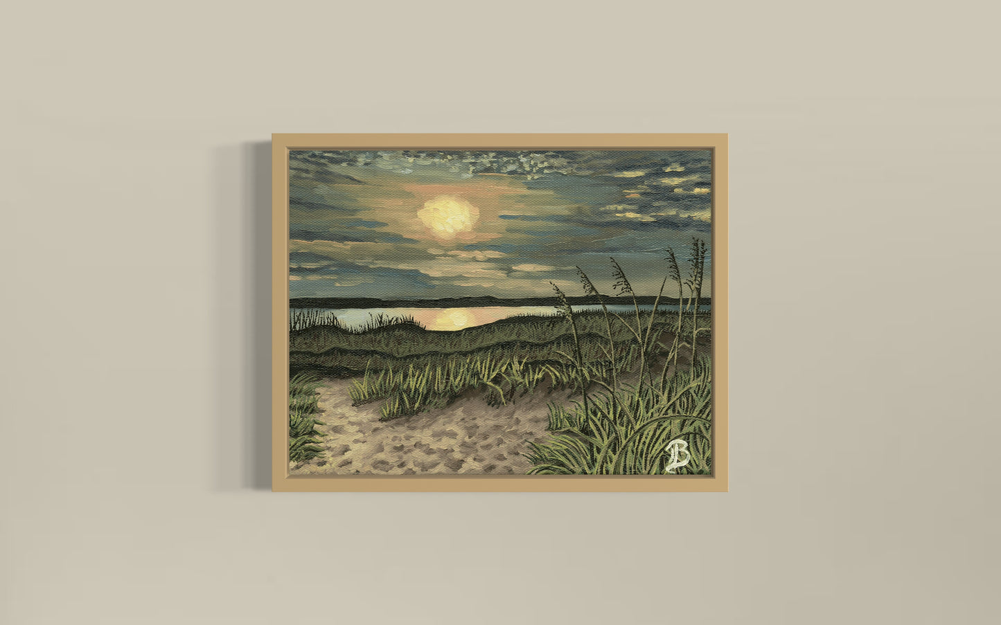 South End Sunset (Unstretched Canvas)