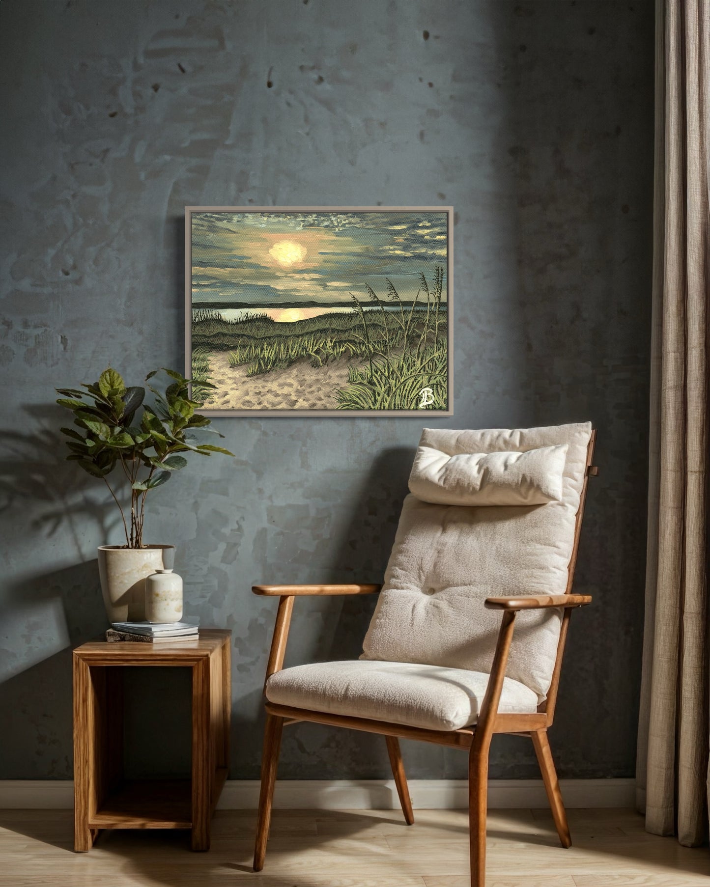 South End Sunset (Unstretched Canvas)
