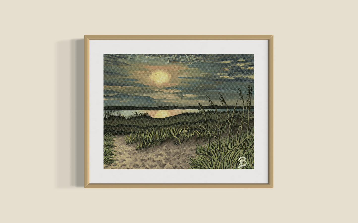 South End Sunset (Unstretched Canvas)