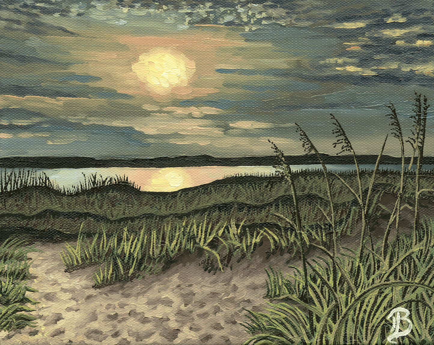 South End Sunset (Unstretched Canvas)