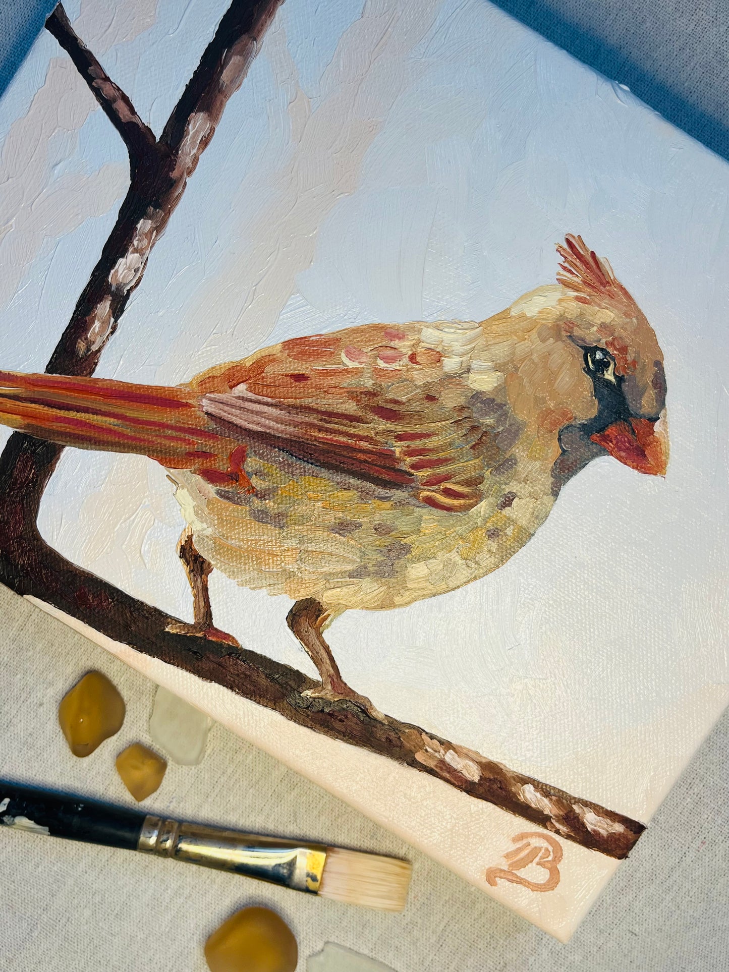 November Cardinal (Fine Art Paper)