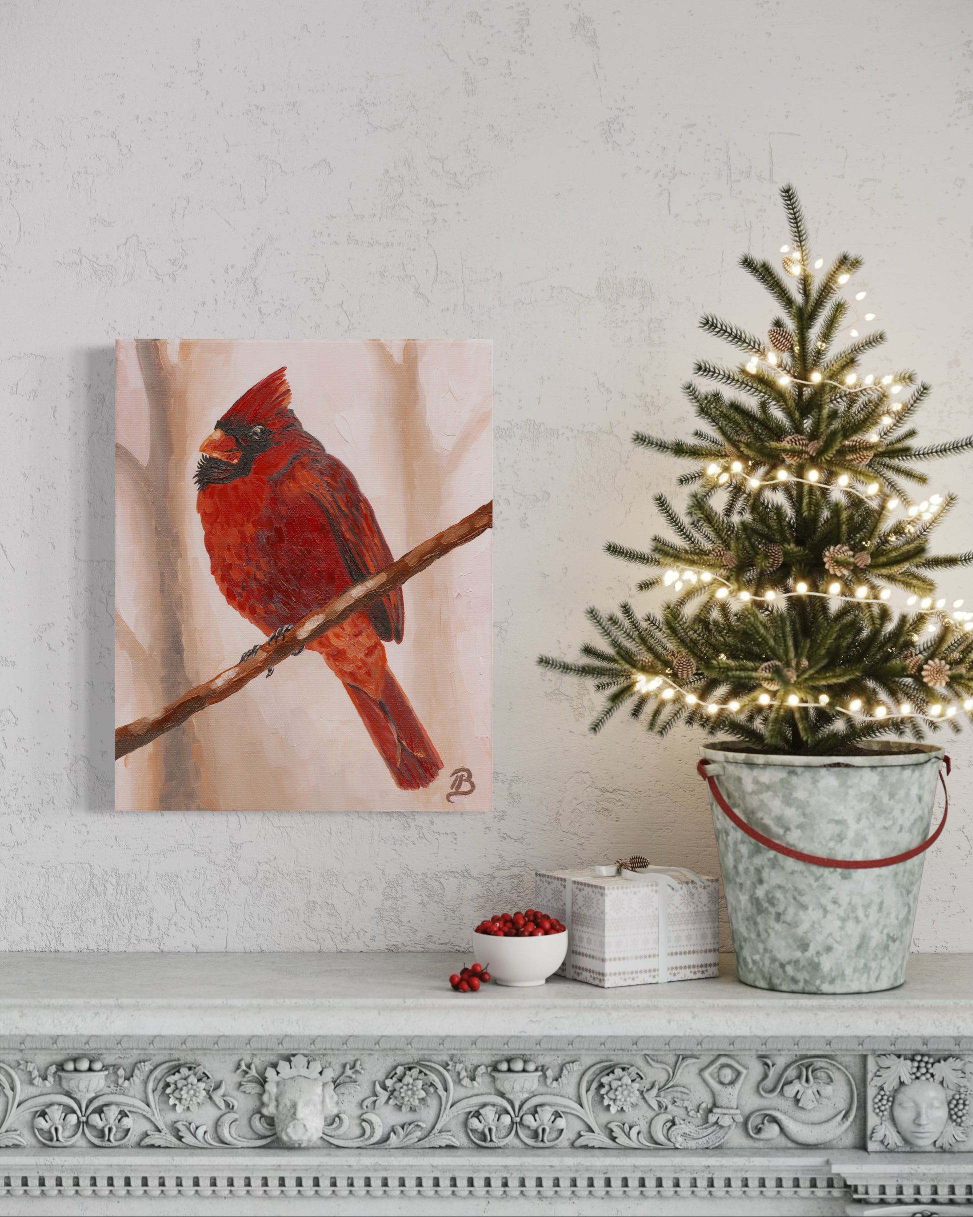 December Cardinal - Behold Fine Art by Blair