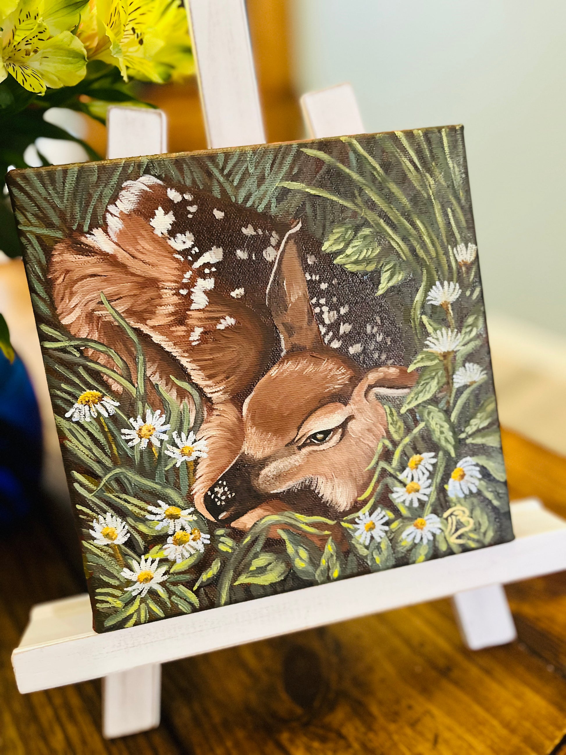 Hiding Place (Unstretched Canvas: 8x8, 12x12) ~ POS - Behold Fine Art by Blair