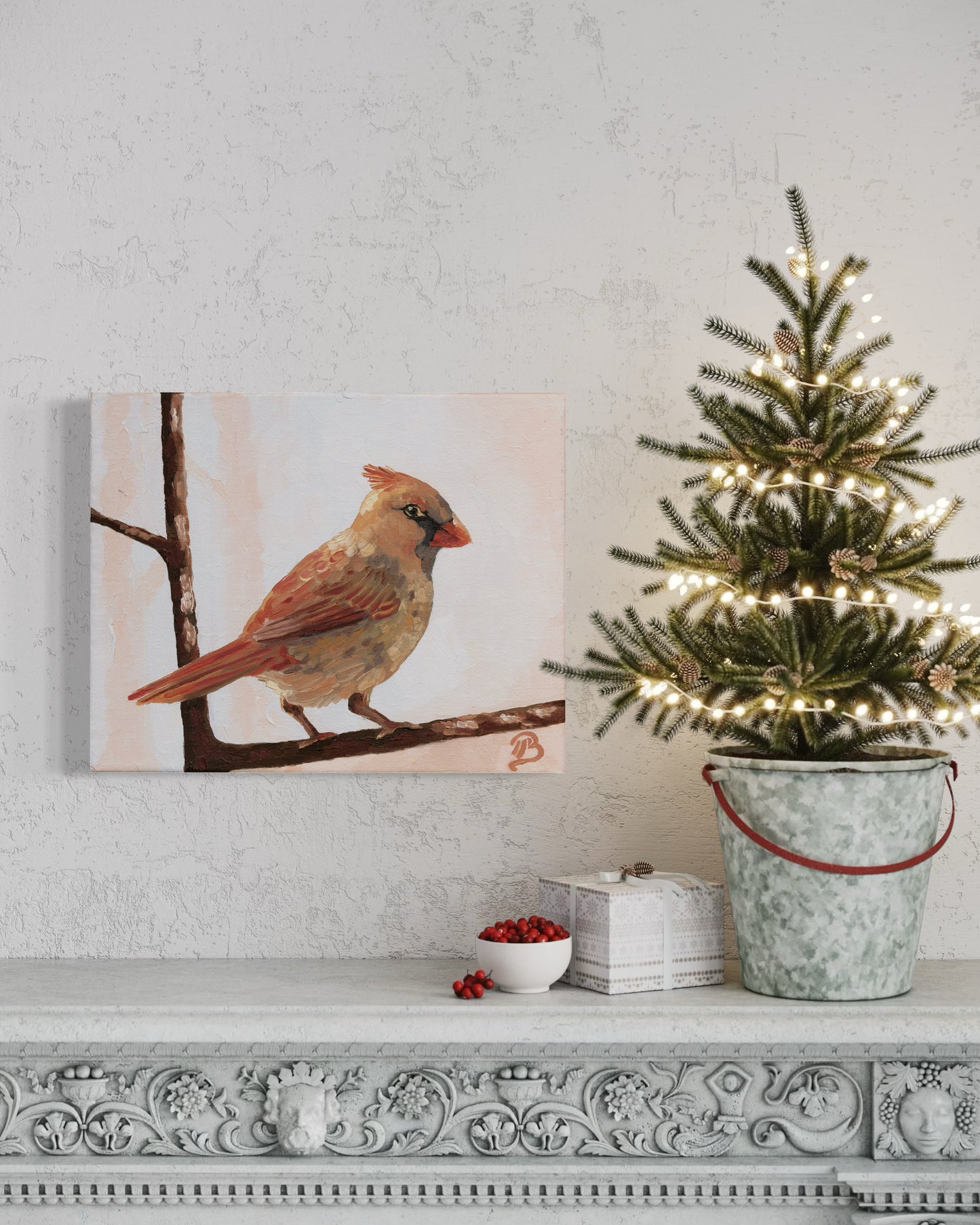 November Cardinal (Fine Art Paper)