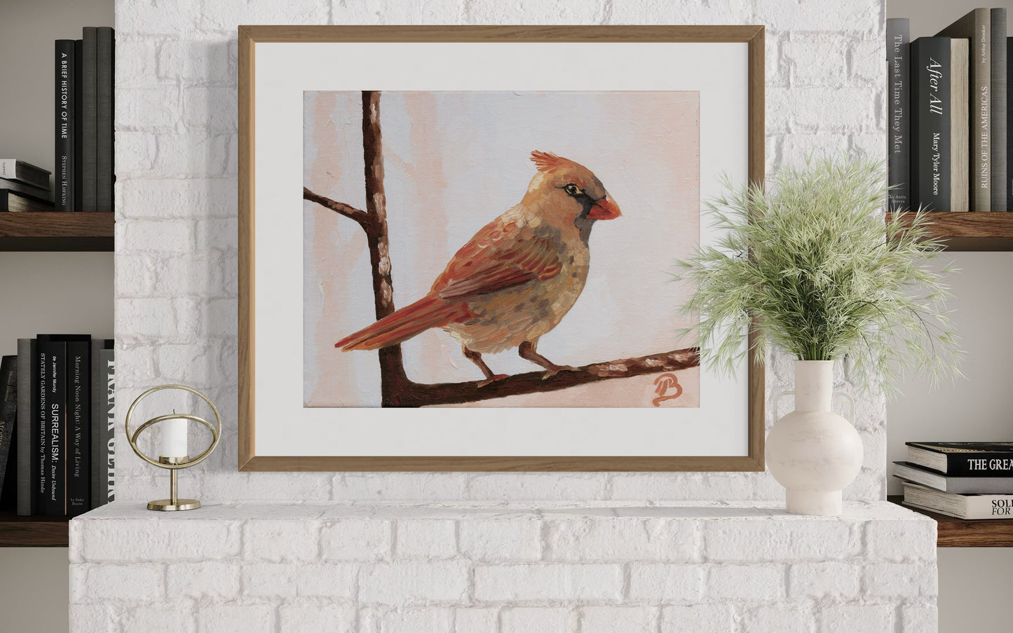 November Cardinal (Fine Art Paper)